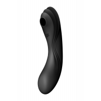 Двойной вибратор с вакуумной стимуляцией Satisfyer Curvy Trinity 4 черный