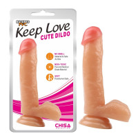 Фаллоиммитатор реалистичный Chisa Keep Love Cute Dildo на присоске, бежевый