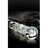 Фаллоимитатор-кнут Pipedream Icicles No 38 стекло и замш, 17 см