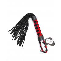 Флоггер DS Fetish Leather flogger M red/black Флоггер DS Fetish Leather flogger M red/black