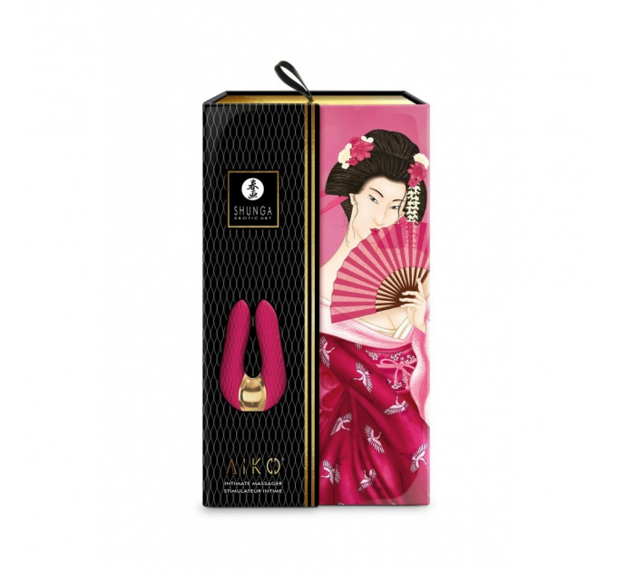 Клиторальный вибратор Shunga Aiko розовый, 10.5 см х 6.5 см