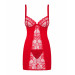 Пеньюар Obsessive Heartina chemise RED S/M