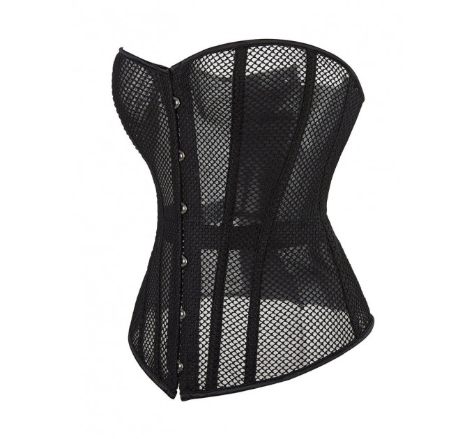 Корсет в сеточку Star Night с трусиками, черный, XXL (без коробки)