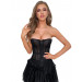 Корсет в сеточку Star Night с трусиками, черный, XXL (без коробки)
