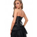 Корсет в сеточку Star Night с трусиками, черный, XXL (без коробки)
