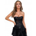 Корсет в сеточку Star Night с трусиками, черный, XXL (без коробки)