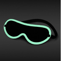 Маска на очі, світиться у темряві NS Novelties GLO BONDAGE BLINDFOLD GREEN