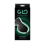 Маска на глаза, светится в темноте NS Novelties GLO BONDAGE BLINDFOLD GREEN