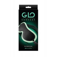 Маска на глаза, светится в темноте NS Novelties GLO BONDAGE BLINDFOLD GREEN