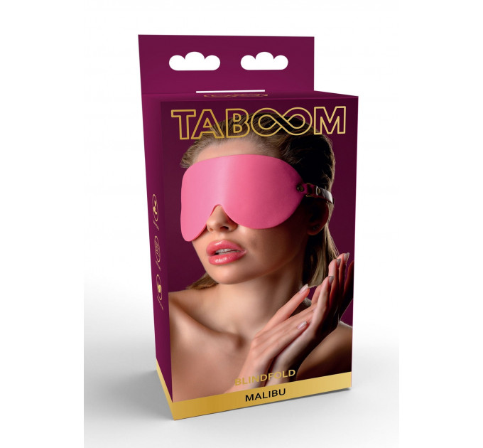 Маска на очі Taboom Malibu, з веганської шкіри, рожевий