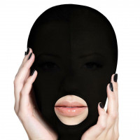 Маска с прорезью для рта черная Ouch Subversion Mask Dark-Black