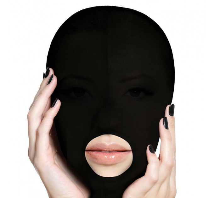 Маска с прорезью для рта черная Ouch Subversion Mask Dark-Black