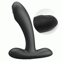 Массажер простаты Pretty Love Remington с пульсацией, черный, 11 х 2.8 см