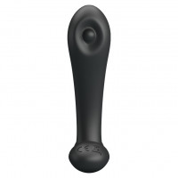 Массажер простаты Pretty Love Remington с пульсацией, черный, 11 х 2.8 см