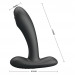Массажер простаты Pretty Love Remington с пульсацией, черный, 11 х 2,8 см
