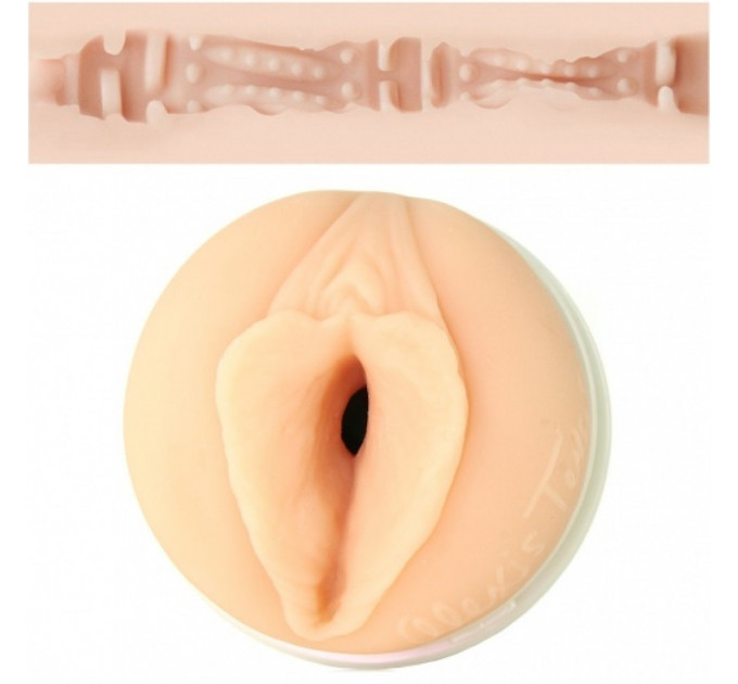 Мастурбатор вагіна в колбі, кібершкіра Fleshlight Girls Alexis Texas Outlaw, бежевий