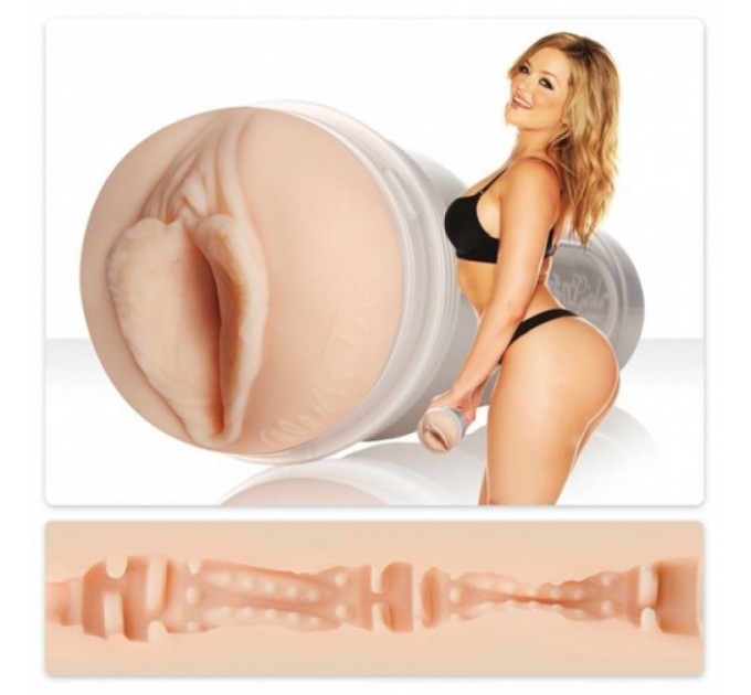 Мастурбатор вагіна в колбі, кібершкіра Fleshlight Girls Alexis Texas Outlaw, бежевий