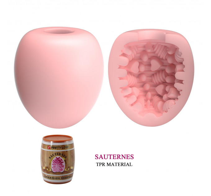 Мастурбатор яйце PRETTY LOVE Barrel Pink рожевий, 5.5 см