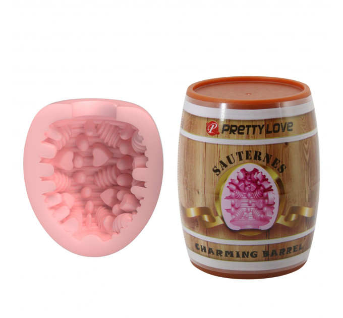 Мастурбатор яйце PRETTY LOVE Barrel Pink рожевий, 5.5 см