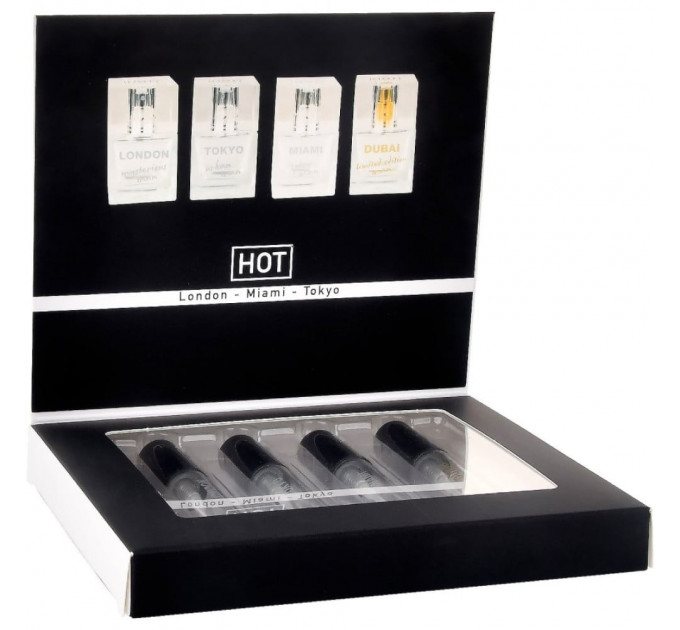 Набір парфумів для чоловіків з феромонами HOT LMTD Pheromone Perfume Мen, 4x5 мл