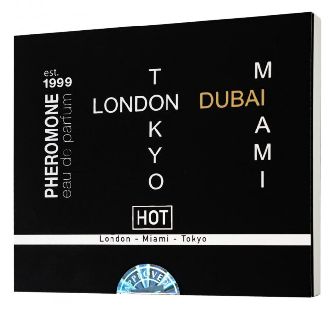 Набір парфумів для чоловіків з феромонами HOT LMTD Pheromone Perfume Мen, 4x5 мл