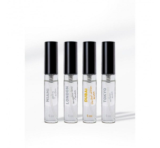 Набір парфумів для чоловіків з феромонами HOT LMTD Pheromone Perfume Мen, 4x5 мл