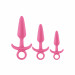 Набор светящихся анальных пробок NS Novelties FIREFLY PRINCE KIT PINK
