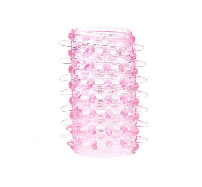 Насадки на палець Star Night рельєфні, рожеві, 2 шт.