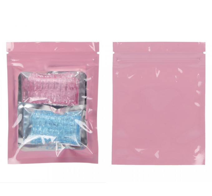 Насадки на палець Star Night рельєфні, рожеві, 2 шт.