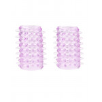 Насадки на палець Star Night рельєфні, рожеві, 2 шт.