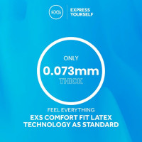 Презервативы классические анатомические EXS Regular веганские (цена за 5 шт.)