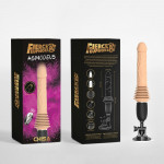 Реалістичний вібратор із фрикціями Chisa Fierce Euphoria Asmodeus з пультом, 30 см х 4.2 см
