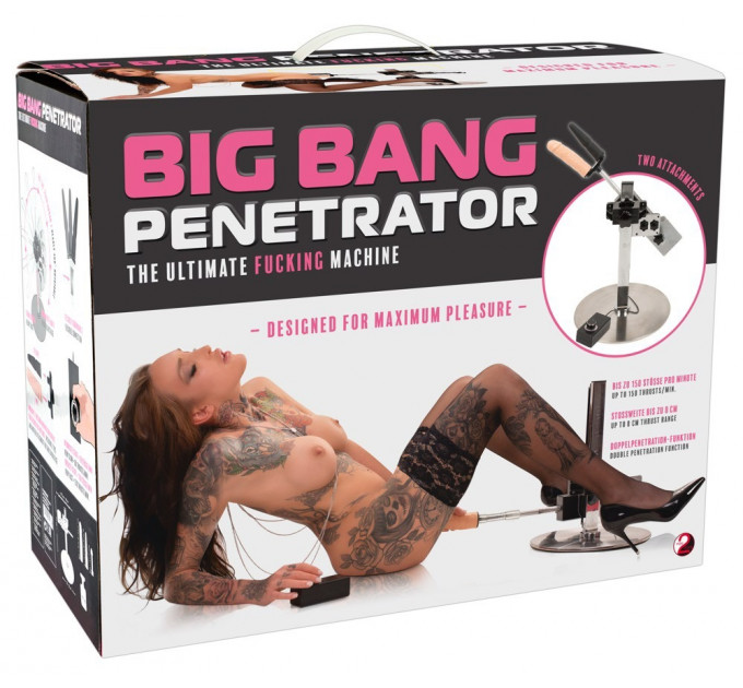 Секс-машина You2Toys Big Bang Penetrator із провідним пультом керування, з насадками в комплекті