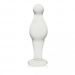 Стеклянная Анальная пробка 4,5"Glass Romance Clear