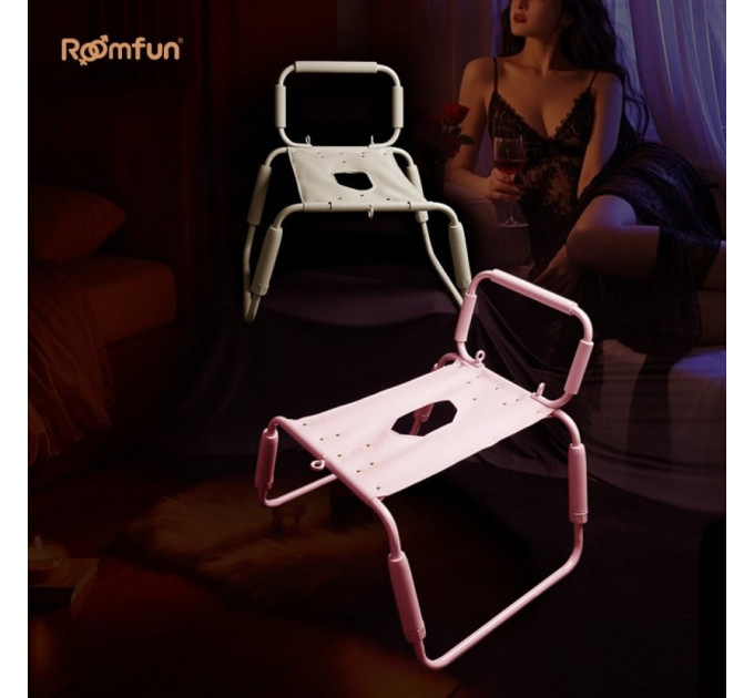 Стілець для сексу Roomfun Horse Chair регульований, рожевий