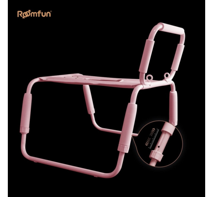 Стілець для сексу Roomfun Horse Chair регульований, рожевий