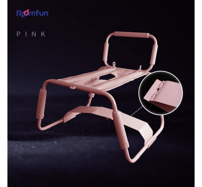 Стілець для сексу Roomfun Horse Chair регульований, рожевий