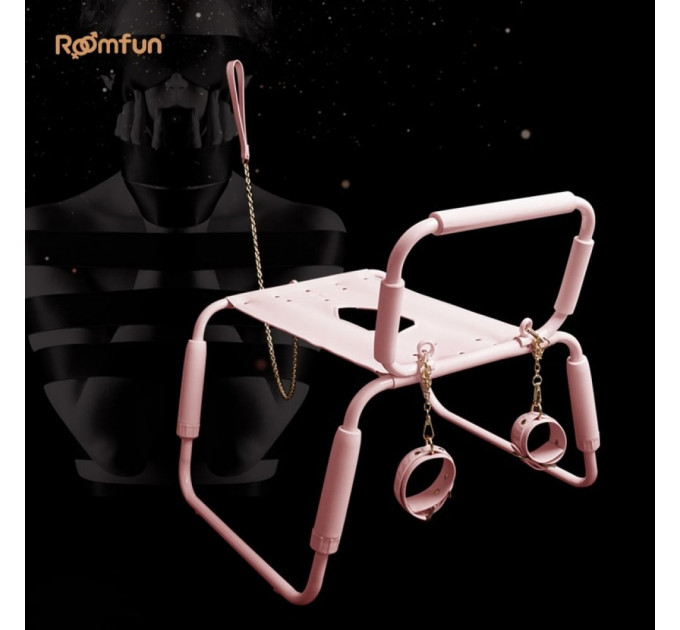 Стілець для сексу Roomfun Horse Chair регульований, рожевий