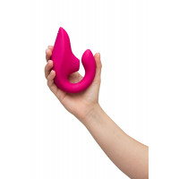 Стимулятор точки G та клітора Womanizer Blend Pink вакуум та вібрація, яскраво рожевий