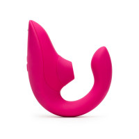 Стимулятор точки G та клітора Womanizer Blend Pink вакуум та вібрація, яскраво рожевий