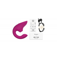 Стимулятор точки G та клітора Womanizer Blend Pink вакуум та вібрація, яскраво рожевий