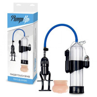 Вакуумная помпа мужская с мастурбатором Toyz4lovers Easy Touch Sense, прозрачно-черная