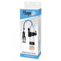 Вакуумная помпа мужская с мастурбатором Toyz4lovers Easy Touch Sense, прозрачно-черная