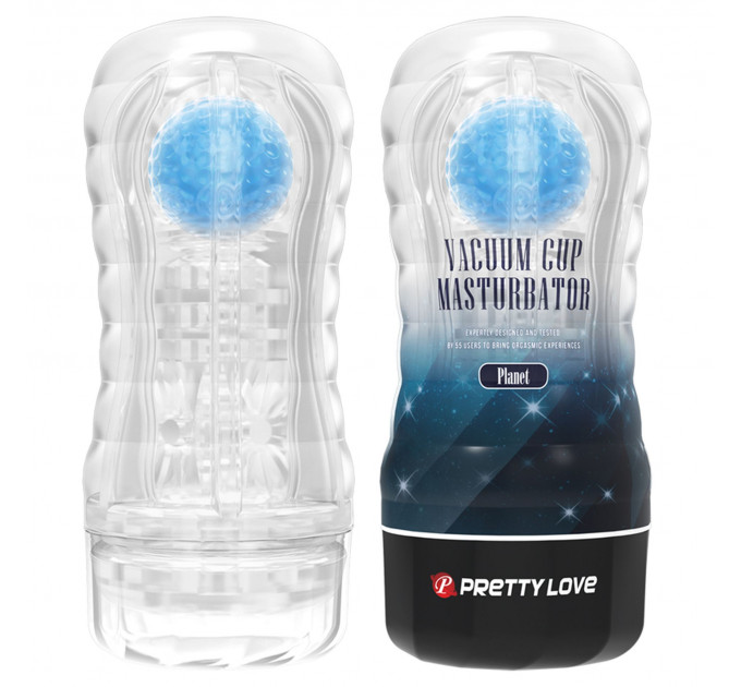 Вакуумний мастурбатор у колбі Pretty Love Planet з кулькою, 18 х 7.7 см