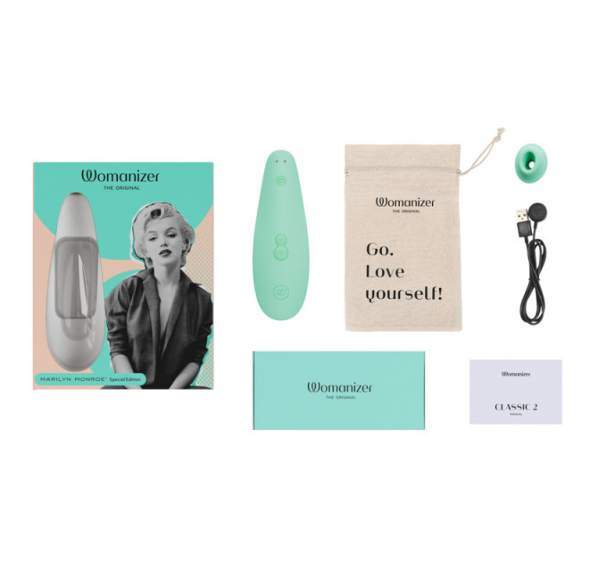 Вакуумный стимулятор клитора Womanizer Marilyn Monroe Mint