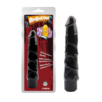 Вибратор реалистик гелевый Chisa Rubicon Ignite Vibrating Cock, черный