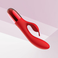 Кролик вібратор з горизонтальними рухами Every Night Toys для точки G, червоний