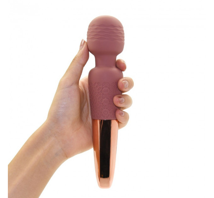 Вибратор микрофон Sweet Em Velvet Lure, 28 режимов вибрации, бежевый с золотом