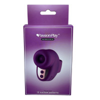 Вібратор на палець Passion Play, бордовий, 15 режимів вібрації, 7,6 × 3,6 см