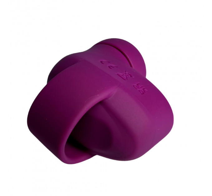 Вібратор на палець Passion Play, бордовий, 15 режимів вібрації, 7,6 × 3,6 см